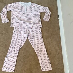 Roller Rabbit White and Red Heart Pajama Set